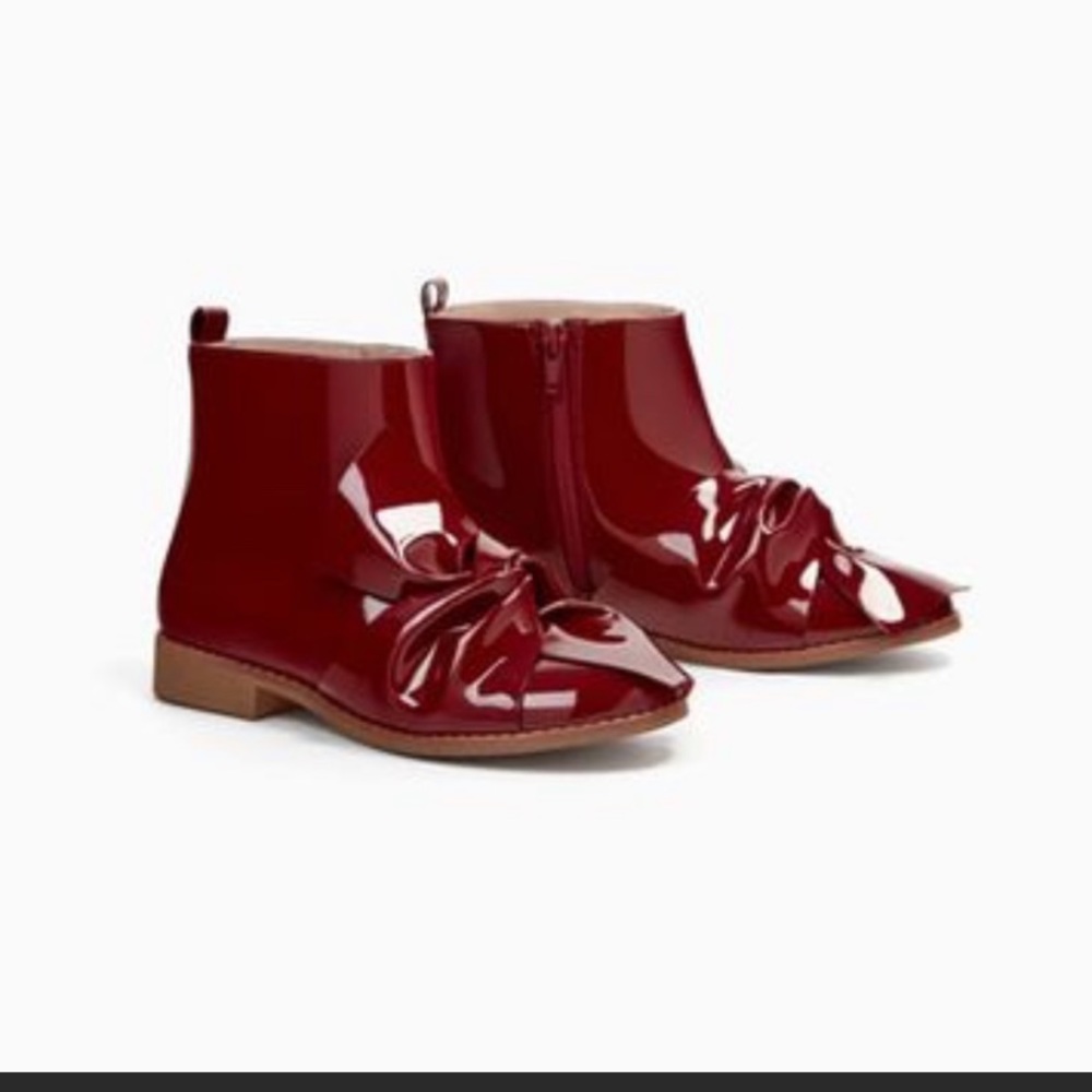 Zara patent boots, EEUC